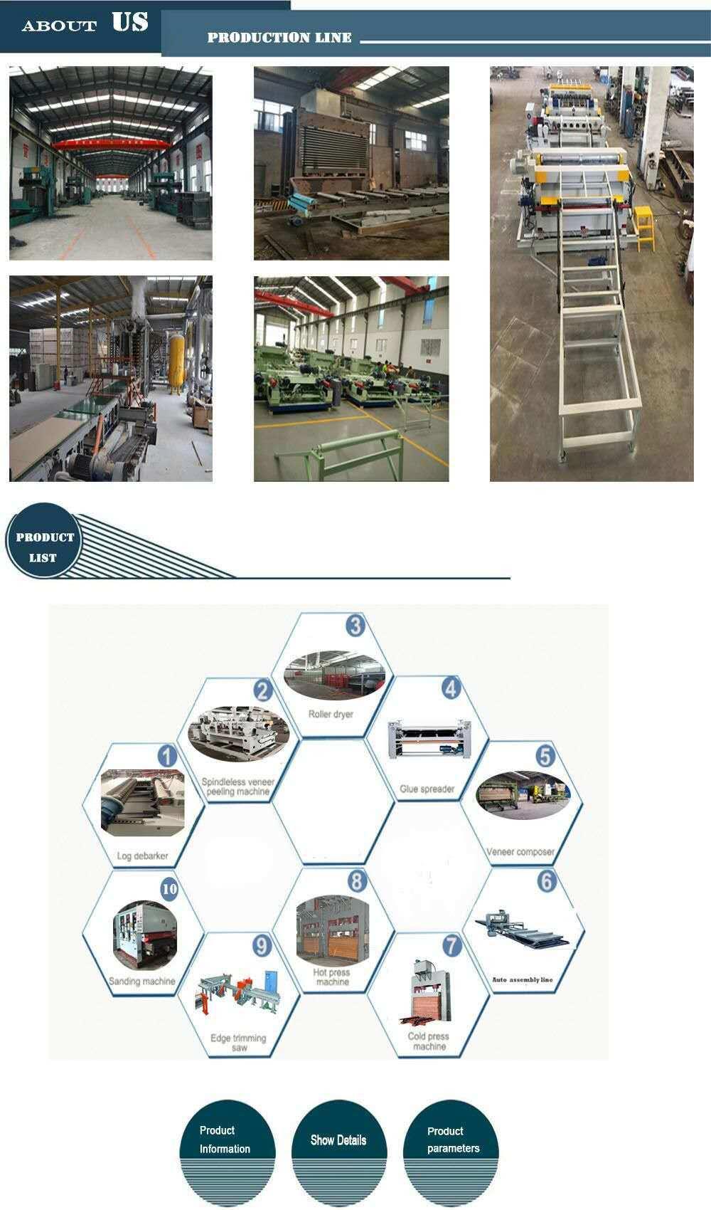 Plywood Heavy Duty Two Heads Calibrate Sander Machine with Automatic Conveyor Line