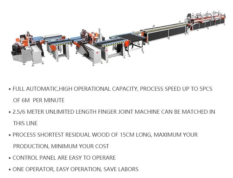 Solid Wood Automatic Finger Joint Line Solid Wood Jointing Machine