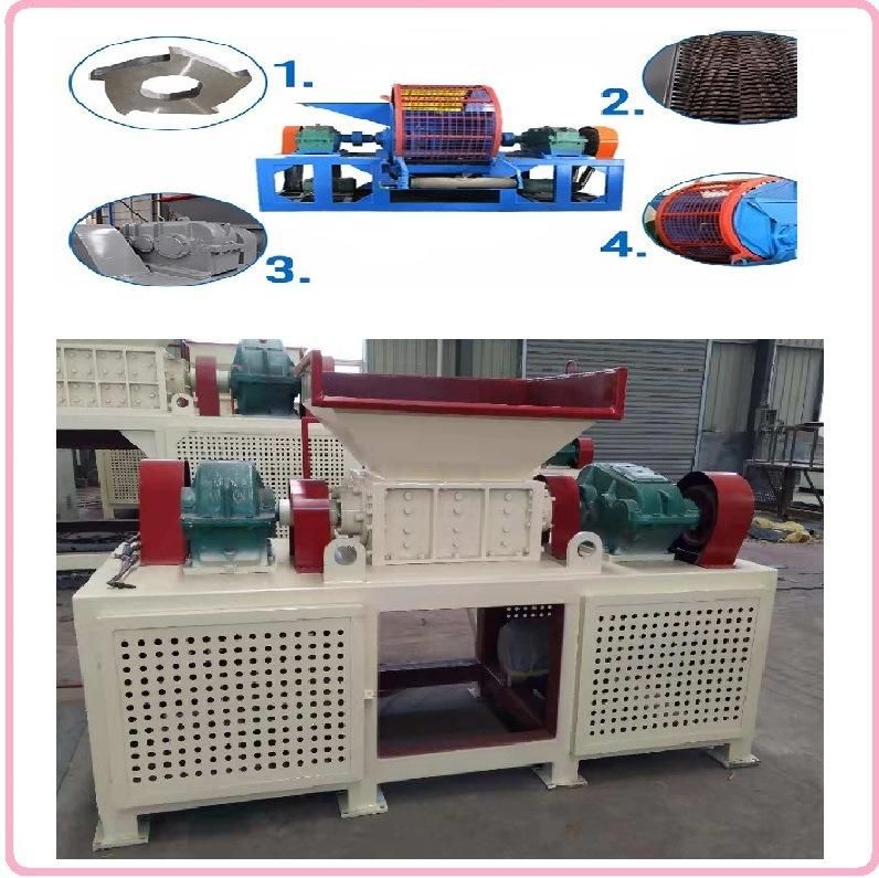 Rubber Plastic Wood Tree Branches PE PVC Shredder Machine