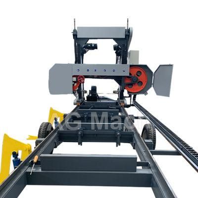 Forest Wood Log Cutting Machine Portable Band Sawmill