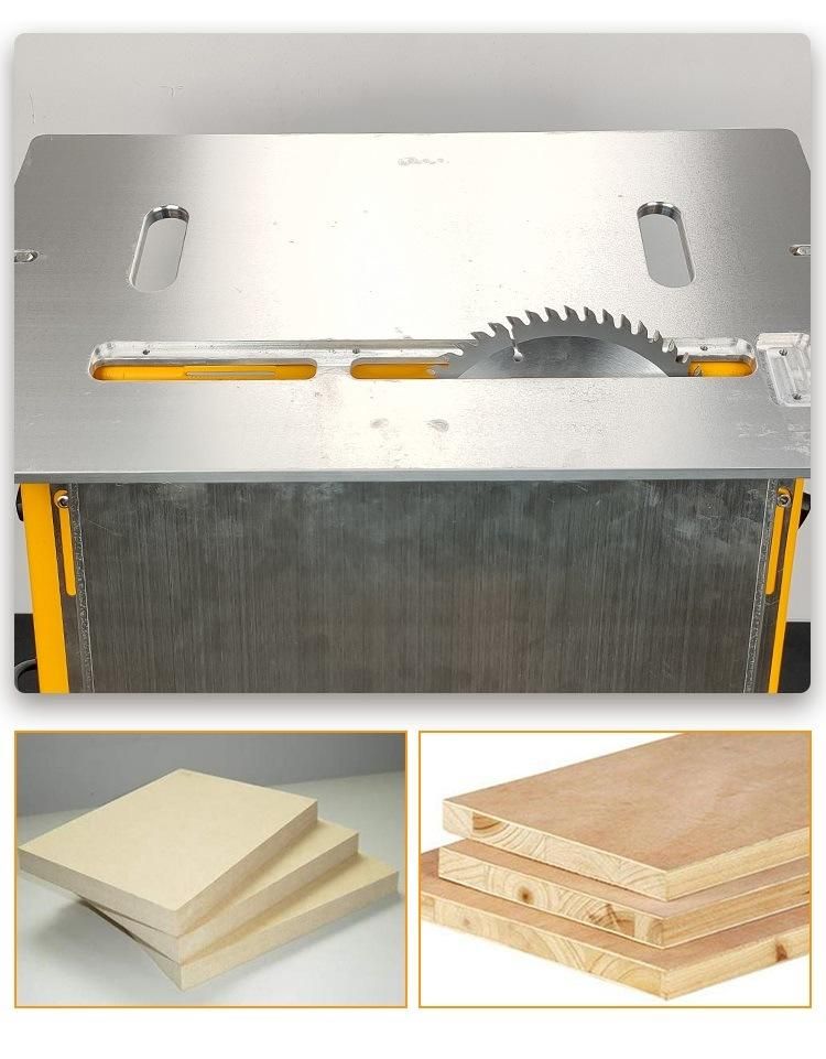 Table Saw Machine Dust Free Woodworking Portable Sliding Panel Saw