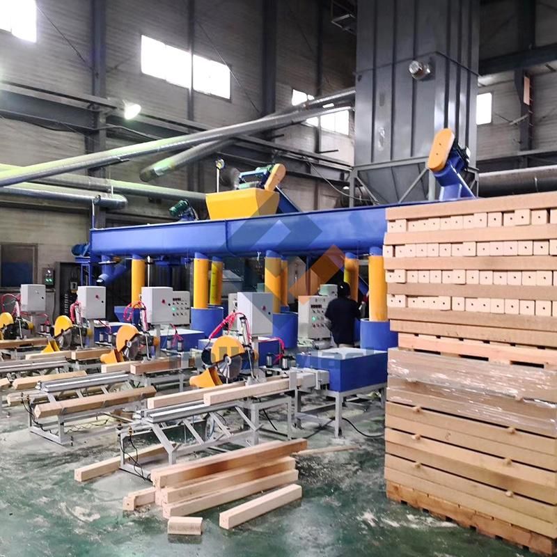 Sawdust Pressed Wood Pallet Feet Block Making Machine