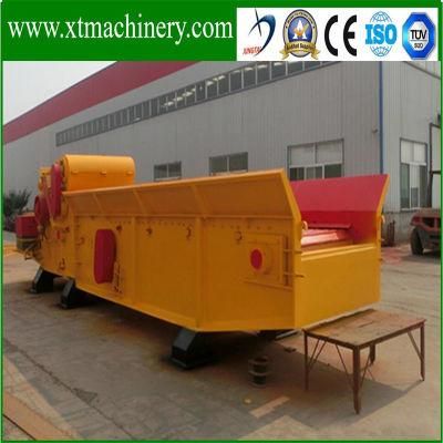 Portable Diesel Engine Conveyor Fold-Able Rice Hull, Corn Biomass Crusher