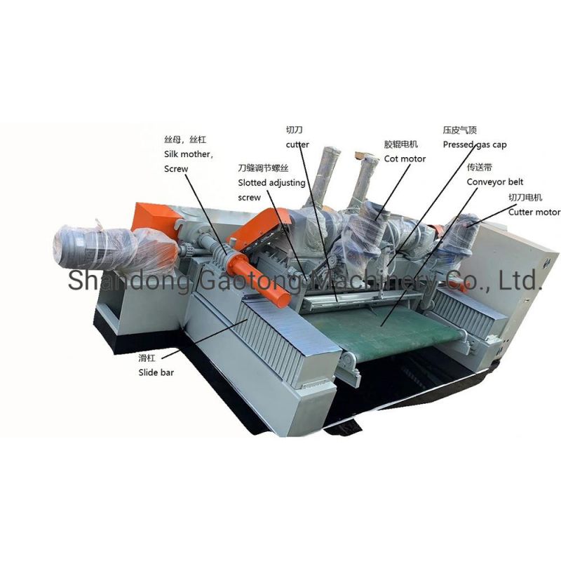 Gtco Rotary Cut Plywood Core Veneer Peeling Machine