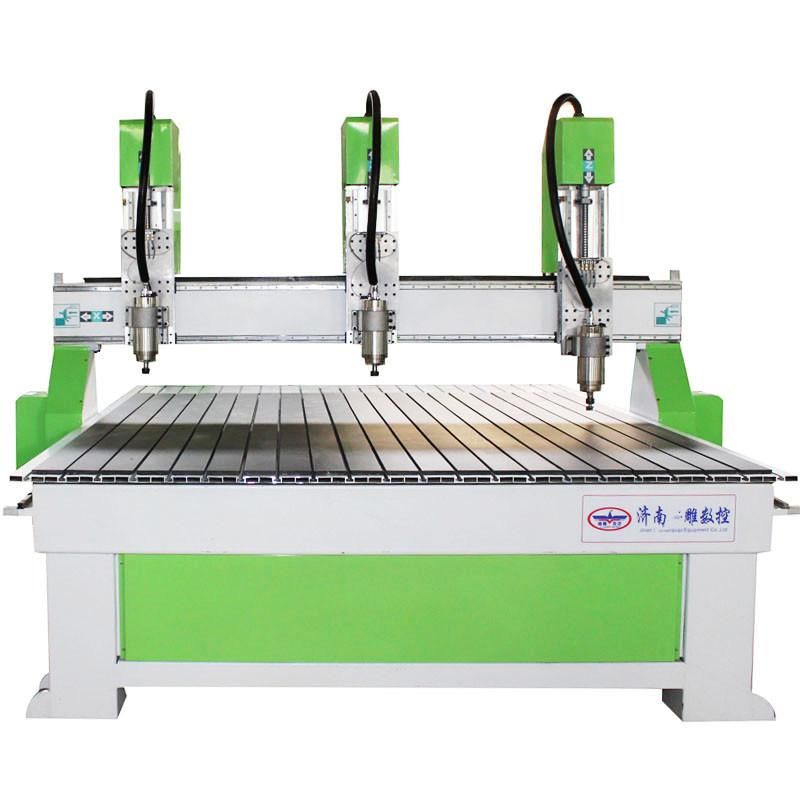 Jinan Guandiao Multi Head CNC Wood Router with Independent 2 3 Heads Woodworking Machine