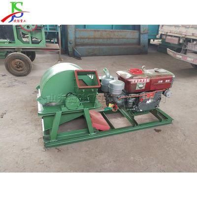 Diesel Wood Branch Hammer Mill Crusher Wood Chipper Grinder Hammer Mill Crusher Mobile Crusher Making Sawdust Shaving Machine