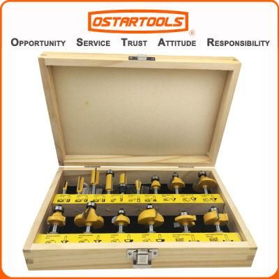 15PCS High Quality Carbide Woodworking Router Bit Set