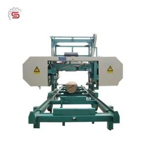 Band Sawing Mj1300 Portable Horizontal Band Sawmill for Electrical Engine