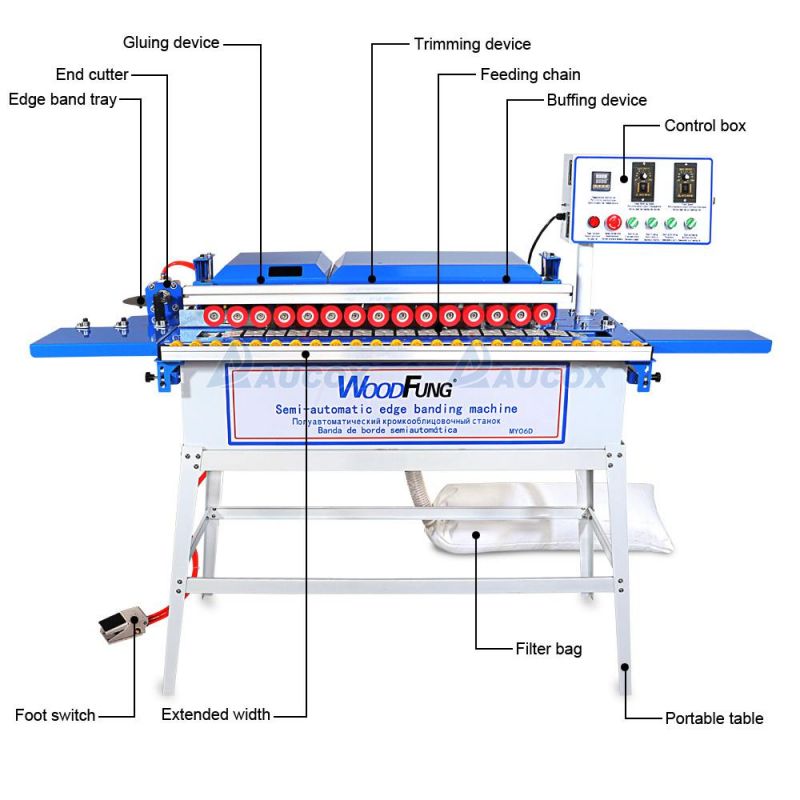 Factory Sale Automatic PVC Tape Wood Work Edge Banding Machine