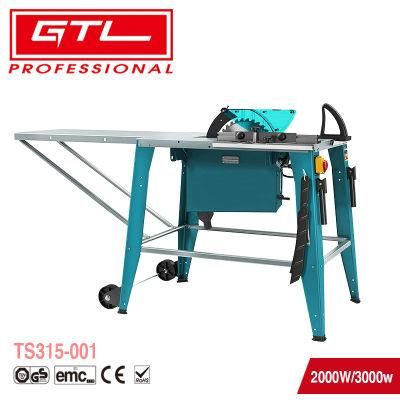 Blue Bench Type Circular Saw Electric Power Tools Woodworking Machine 315mm Wood Saw Machine Table Saw for Multi-Material Cutting (TS315-001)