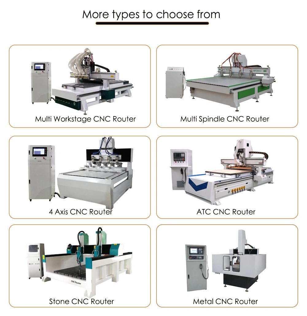 Cabinet, Door, Wardrobe Processing Machine, 4 Spindle, 4 Workstage CNC Router Carving Machine