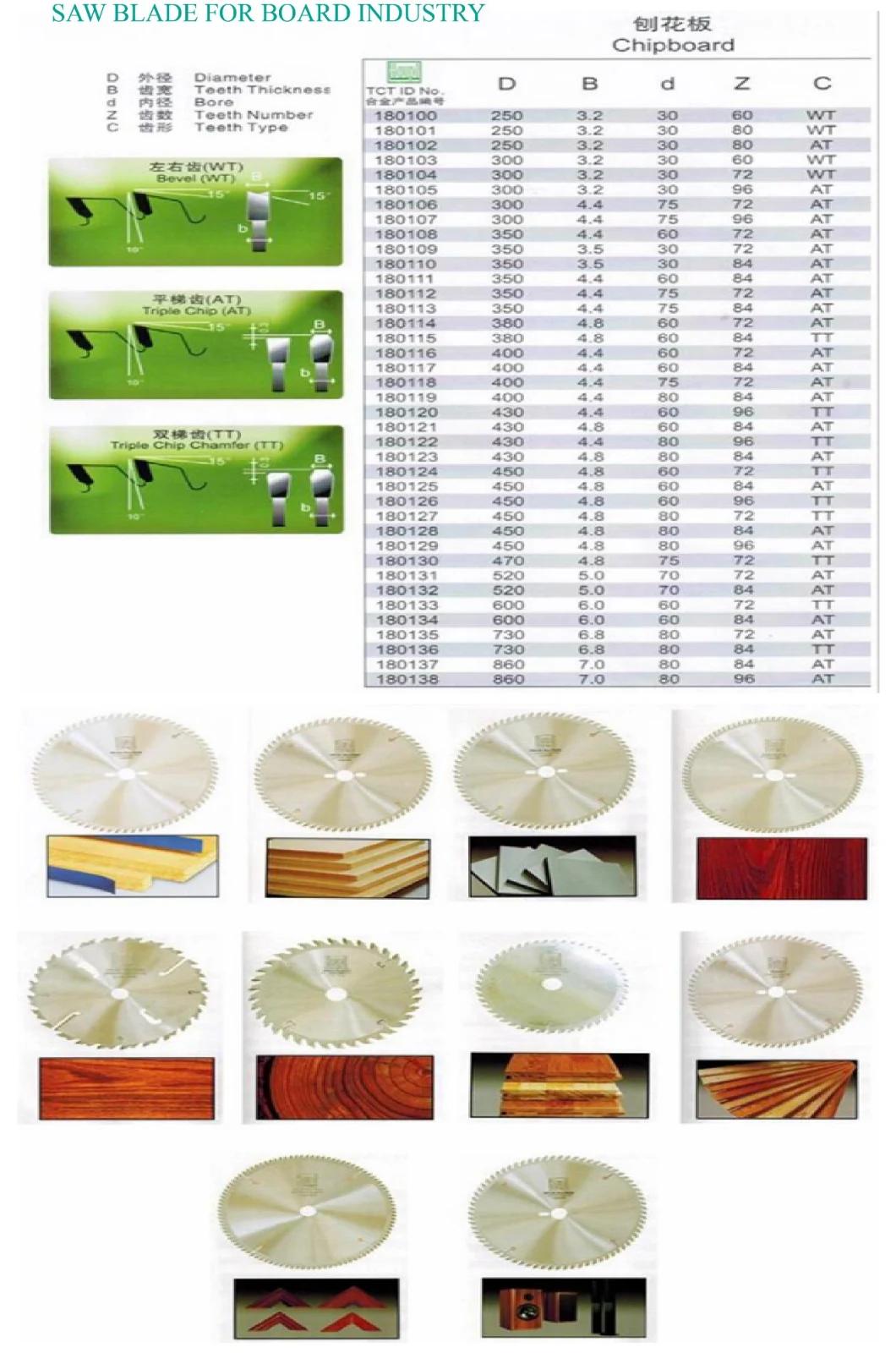 Wood Saw Machine Woodworking Spare Parts/ Circular Saw Blade of Tct Carbide Tipped for Power Tool/ Moulder / Lathe/ Milling Machine Spindle Blade