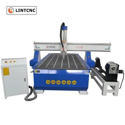 Heavy Duty Woodworking Machinery CNC Wood CNC Router with 200mm Diameter Rotary Axis