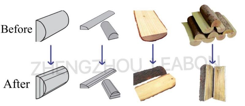 Woodworking Machinery Slab Saw for Remove Bark Scrap Wood Cutting Saw Horizontal Panel Sawmill