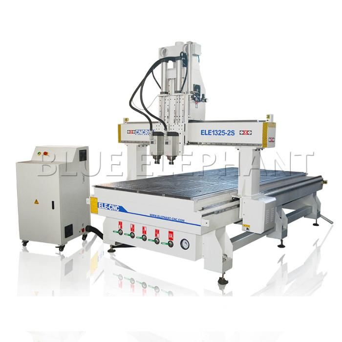 1325 2 Spindle CNC Carved Panel MDF Engraving Machine CNC Router From Jinan