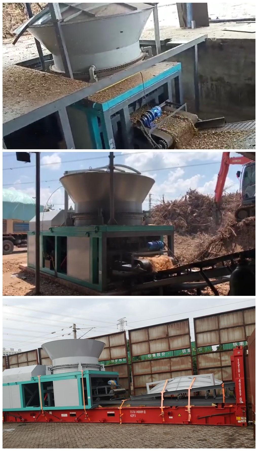 Waste Plastic Pipe Wood Pallet Metal Recycling Double Shaft Crusher