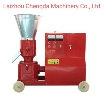 100-200kg/H Flat Die Wood Pellet Machine