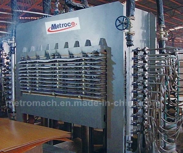 Melamine Lamination Face Veneer Hot Press Machine with Cylinder Upside