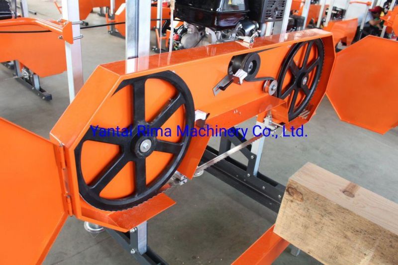 Horizontal Electrical Gasoline Engine Portable Sawmill