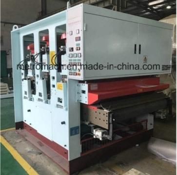 Automatic Heavy Duty Calibrate Two Heads Calibrate Sanding Machine with Conveyor Line