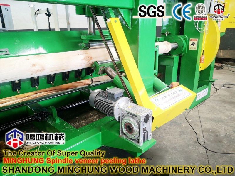 Spindle Log Peeling Machine for Face Veneer 0.3-3mm