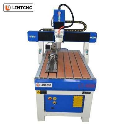 2.2kw Water Cooling System Ncstudio Control Mini 4axis Engraving Machine 6090 CNC Router with Cheap Price