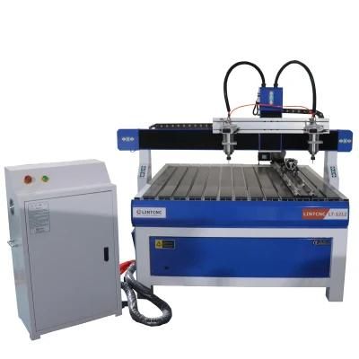 Double Spindles CNC Wood Router / 6090 1212 Furniture Engraving Cutting Machine Carving
