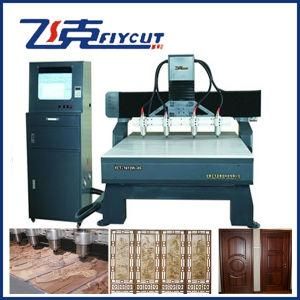 CNC Machine with Single Z Axis Structures Four Spindles Wood Engraving Machine