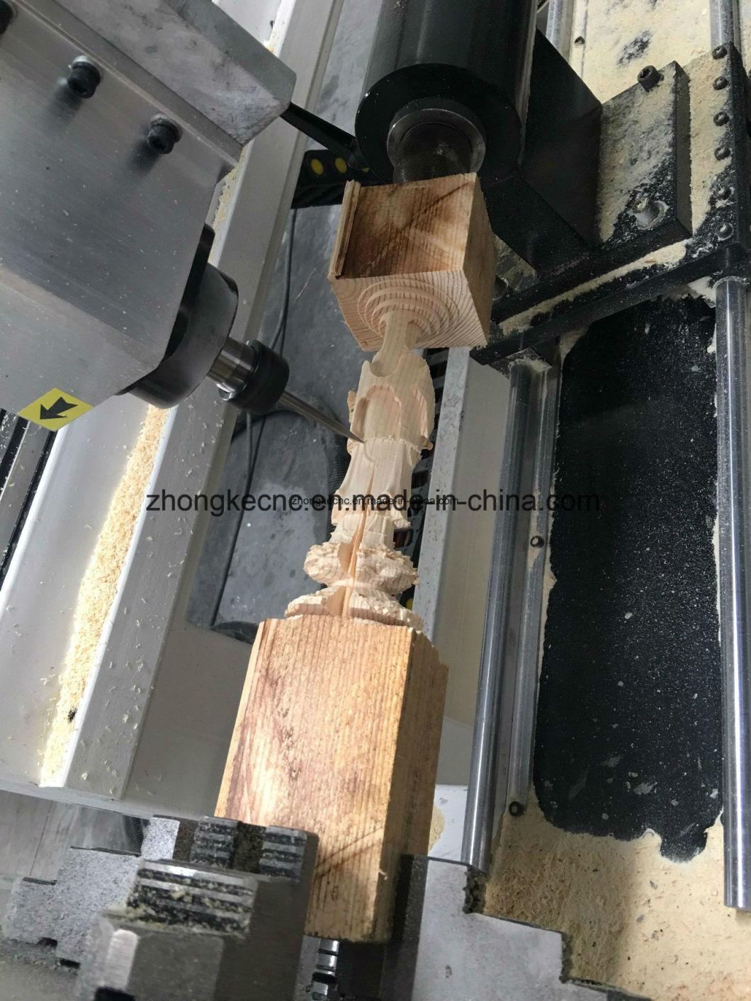 High Power 3.2/4.5kw Spindles Double Heads Rotary Aixs 3D 1325 Wood CNC Router Engraver Machine