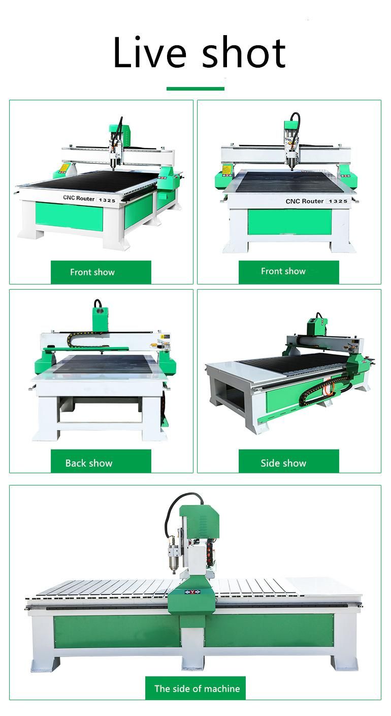 1325 Woodworking Engraving Machine Stone Metal Advertising Acrylic Computer Adsorption Automatic CNC Panel Cutting Machine