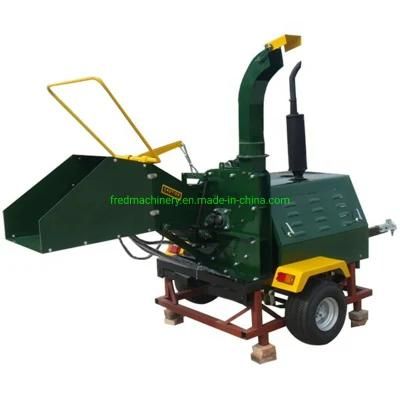 360 Degrees Discharge Chute 8 Inches Diesel Engine Wood Chopper