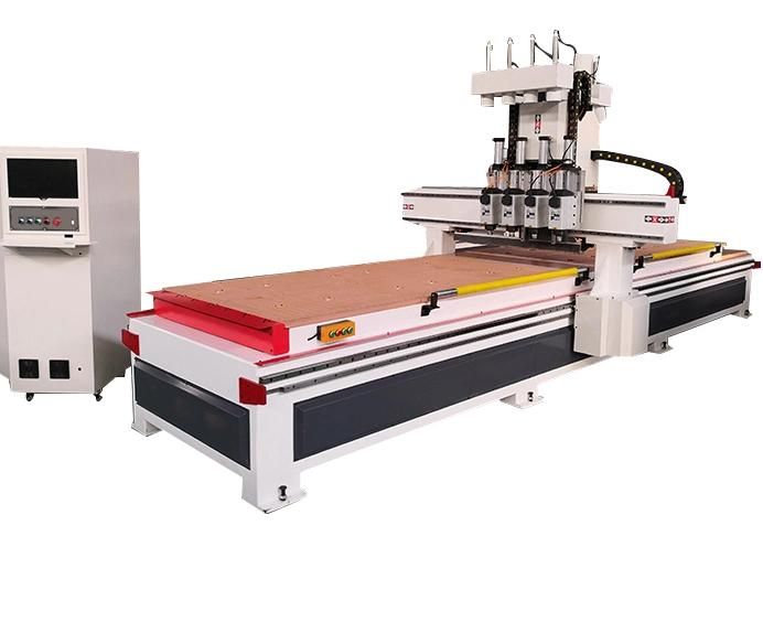 3 Heads Pneumatic Woodworking CNC Machine