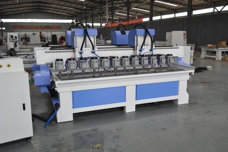 1300X2500mm 8 Heads CNC Wood Working Machine for MDF Wooden Door Crafts