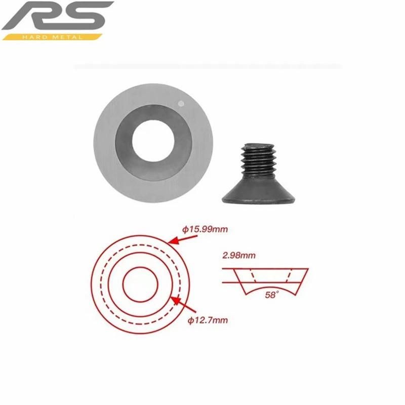 Carbide Round Cutter Insert Diameter 12X2.5-30 Degree Fits for Ci3 Wood Turning Tools