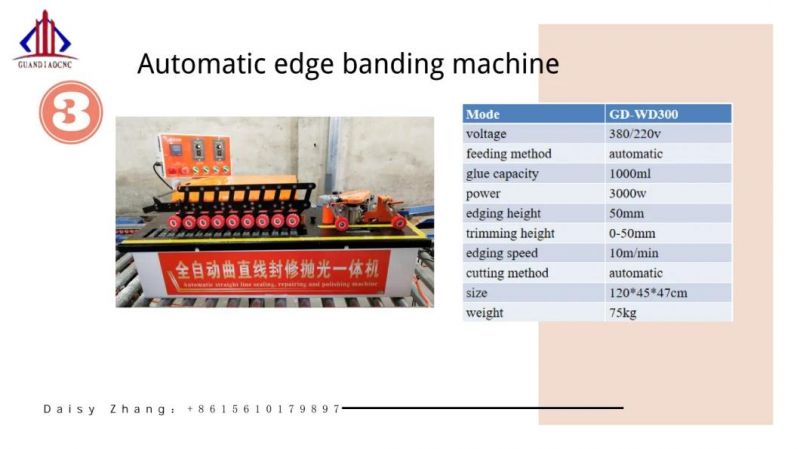 Guan Diao CNC Manual Straight and Curve Line Edge Bander Edge Banding Machine