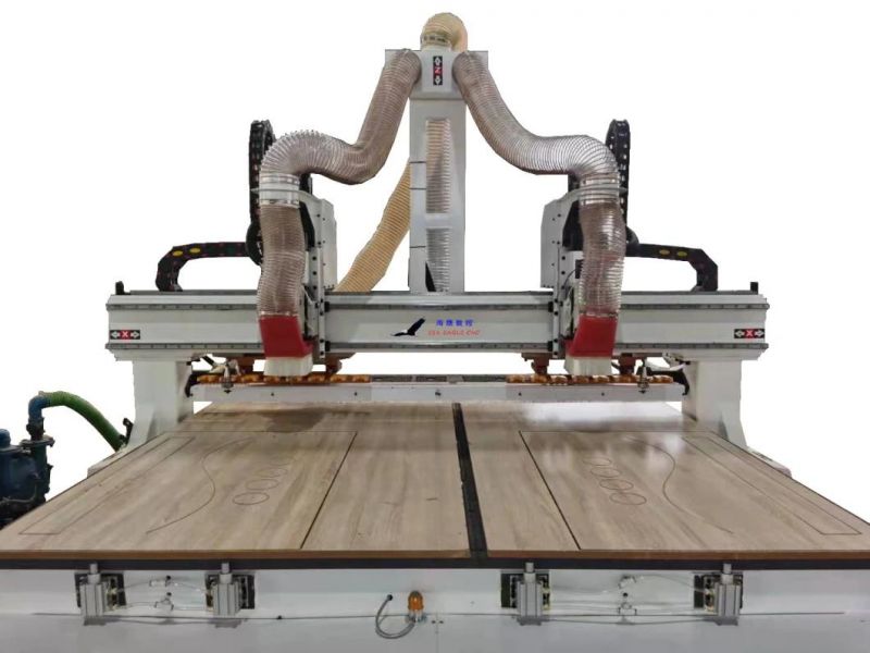 3 Heads Pneumatic Woodworking CNC Machine