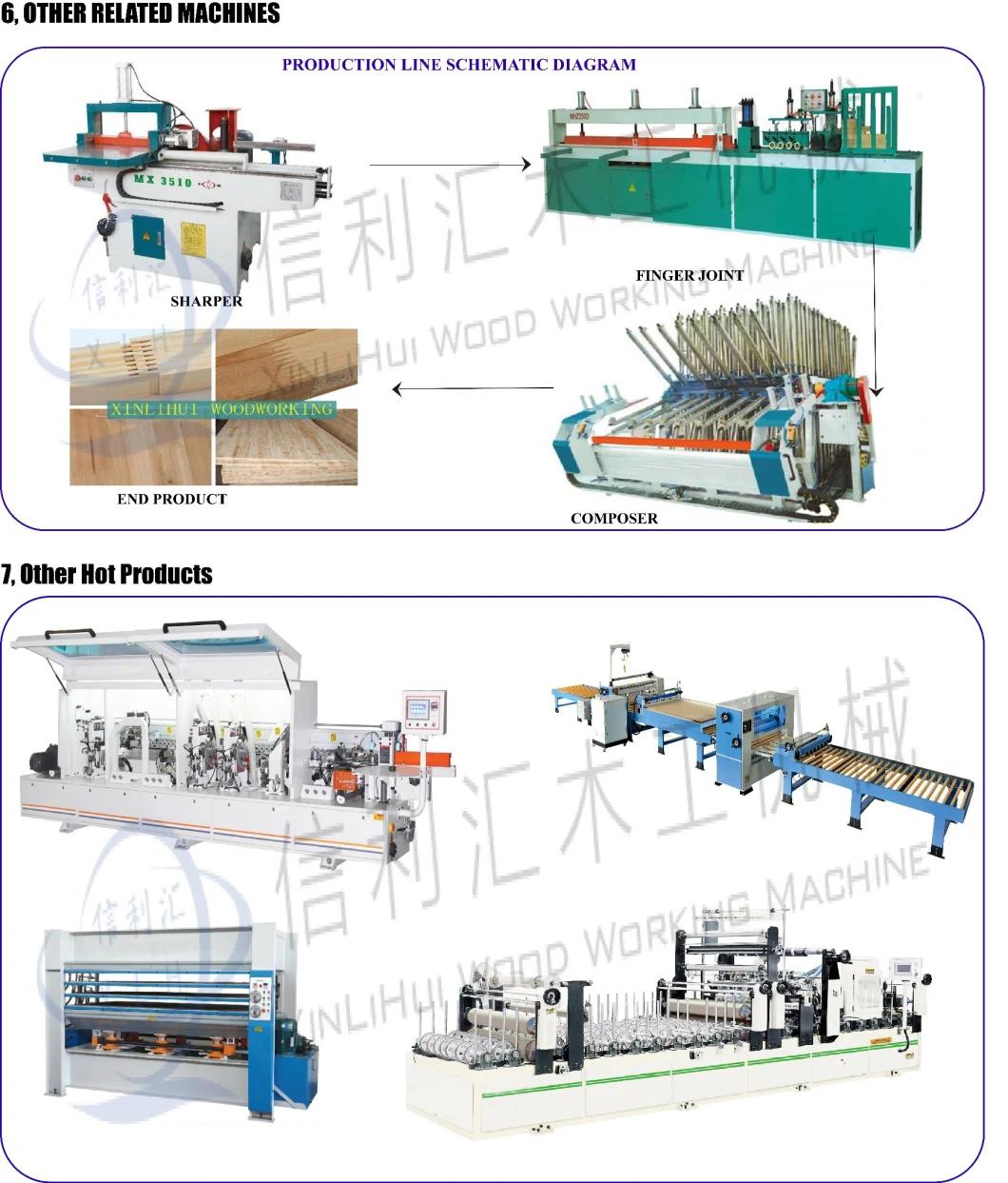 Shaper and Finger Jounter Automatic Finger Jointing Line Automatic Finger Joining Line with a Shaper and a Press, Joint Short Pieces to Make Length of Max 6600m