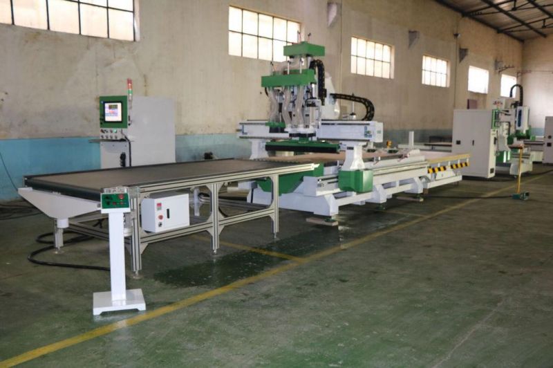 2000X3000mm Auto Feeding Loading Unloading Wood CNC Production Line Working CNC Router