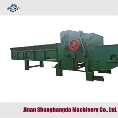 Large Portable Wood Crushing Machine Mobile Wood Chipper Bark Branch Leaves Shredder Machine for Sale