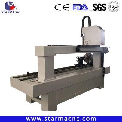 3D Rotary Axis CNC Engraving Machine with 500mm Diameter Rotary