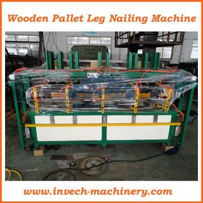 Block Wood Pallet Feet Panel Nailing Machine