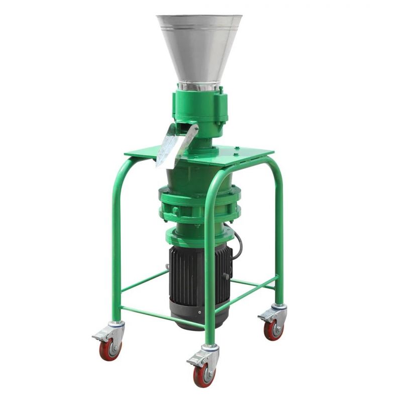 100kg/H Flat Die Wood Pellet Machine