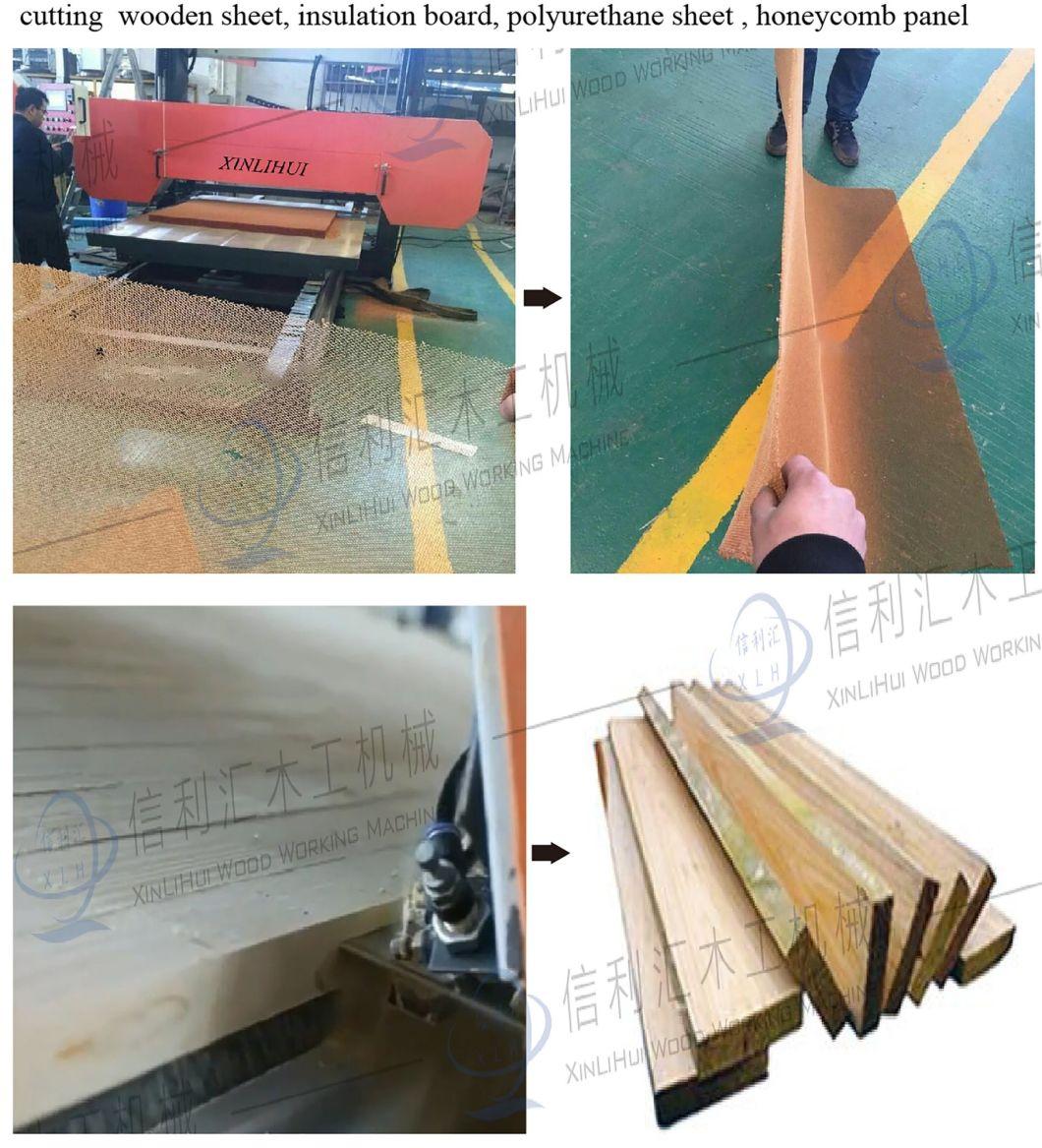 Automatic Horizontal Band Saw Thin-Wood Board Horizontal Band Saw Gantry Horizontal Band Saw Woodworking Sheet Band Saw a Vacuum Table, Dust Collection System,