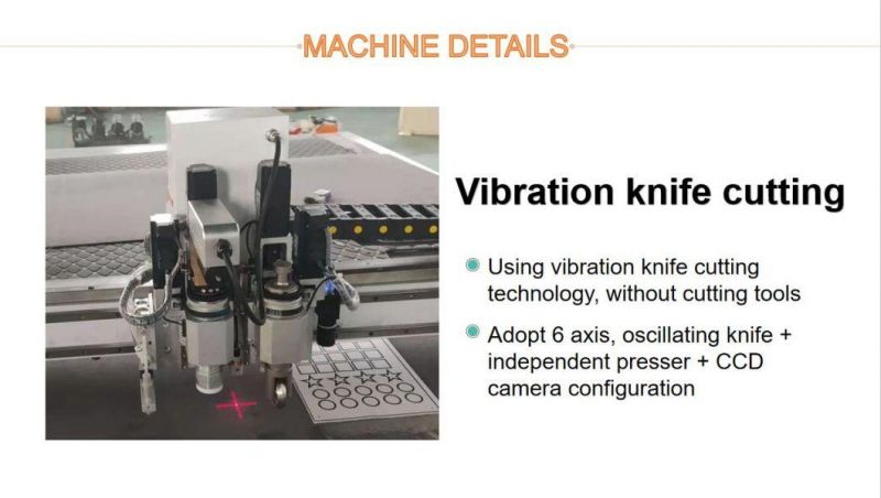 Auto Foot Cushion Leather Seat Cutting Equipment Vibrating Knife Cutting Machine Feeding Vibrating Knife Cutting Machine