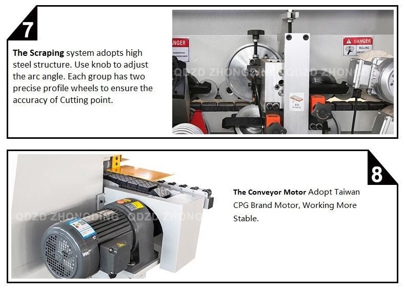 Woodworking Automatic Edge Banding Machine with 5 Functions