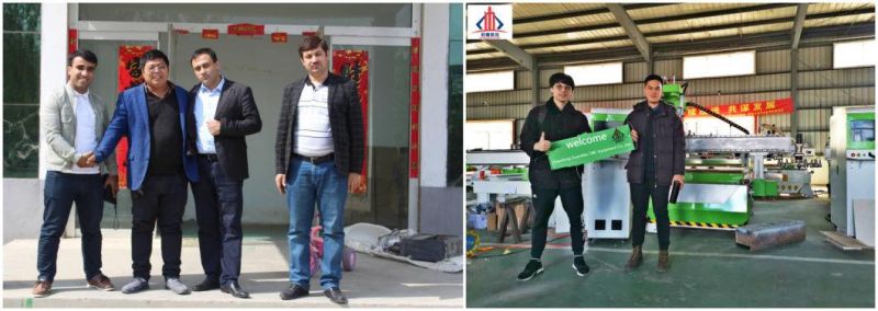 Automatic Tool Change Atc Processing Center Woodworking CNC Stone Styrofoam Plastic 5-Axis 5-Linkage Engraving Machine Cabinet Door Furniture Making Factory