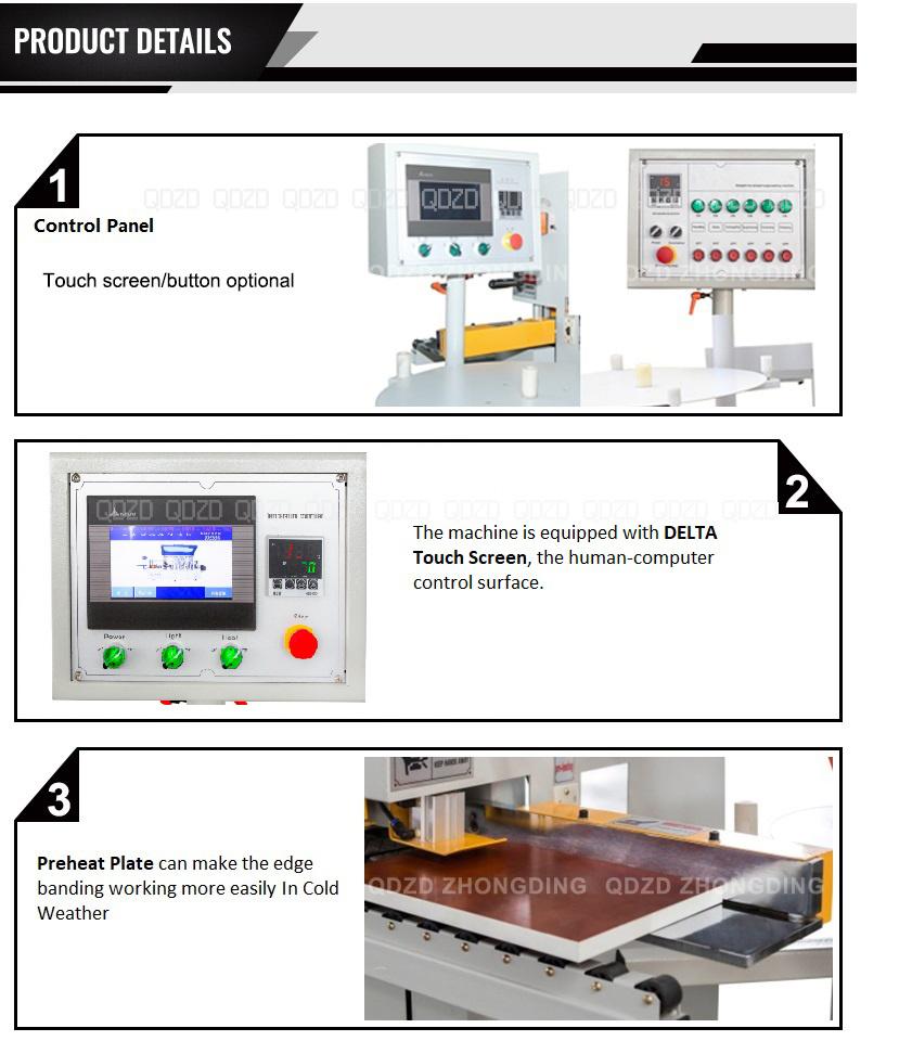 Woodworking Automatic Edge Banding Machine with 5 Functions