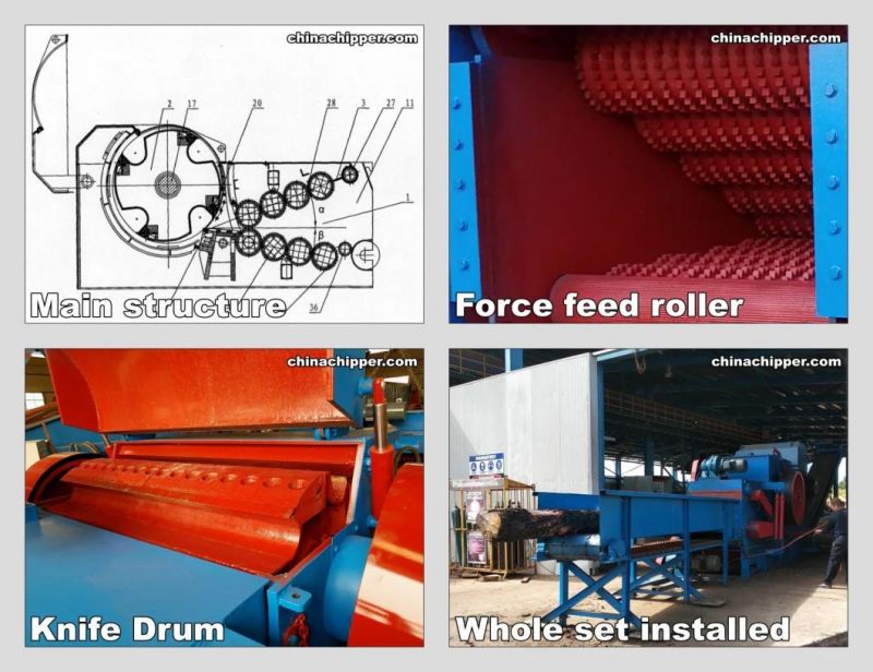 55kw Bx216 Plywood Drum Chipper Manufacture Factory