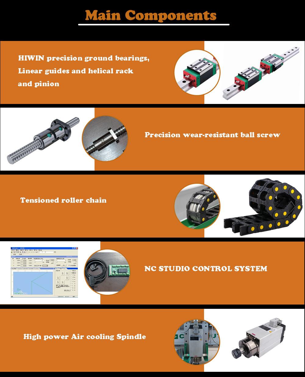 Woodworking Machine 1325 CNC Router Machine for 2D and 3D Engraving, CNC Engraving Machine with Rotary