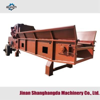 315HP Tree Branches Shredder Drum Chipper Mobile Diesel Wood Chipper Shredder Mulcher for Sale